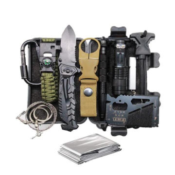 Camping Emergency 12 in 1 Survival Gear Kit,Cool Unique Gifts for  Men Husband Dad Boyfriend, Fun Gadget Mens Gifts Ideas